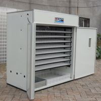 Nouvelle couveuse en acier inoxydable pour œufs de poulet, d'autruche et de canard avec retournement automatique des œufs 220V