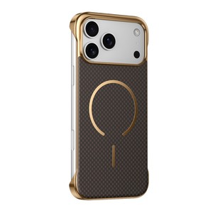 เคสโทรศัพท์ลายคาร์บอนไฟเบอร์ไร้ขอบแบบแม่เหล็ก สำหรับ iPhone 17 16 15 Pro Max ชุบเคลือบด้าน ป้องกันการกระแทก - Product Image 3