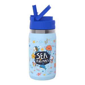 Termos sızdırmaz kutu ile yemek kabı 12oz yalıtımlı okul kız erkek geri için gıda kavanozu çocuk su şişesi konteyner - Product Image 2