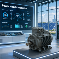 Moteur synchrone à aimants permanents triphasé Enneng Pmsm 3 phases 7 kW 15 kW