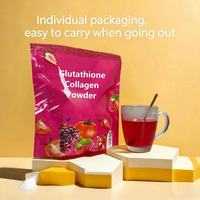Glutathion Collageen Poeder 30 Sachets voor Volwassenen Huidverzorging Dagelijkse Beauty Supplement Aangepaste Label OEM