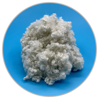Fibre de polyester recyclée HCS fabriquée à partir de déchets de bouteilles PET, utilisée comme matériau de rembourrage, fibre PET à bas prix