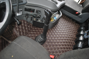 ODM-alfombra de cuero impermeable para coche, revestimiento de lujo para botas, LKW Fussmatte, 5d, alfombrilla para suelo de coche, camión, para Volvo fh 4 - Product Image 2