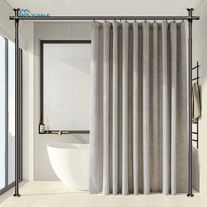 YIJIALE Paravent de bureau vertical réglable sans perçage pour <span class=keywords><strong>cloison</strong></span> et espace de travail |   Séparateur du sol au plafond - Product Image 1