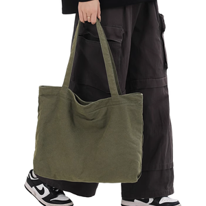 Bolsa de Hombro Personalizada con Estampado de Hongos Harajuku, Bolsa de Compras de Lona, Bolsa de Mano Informal de Moda, Bolsas de Compras de Algodón Negro - Product Image 5