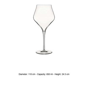 Verre de la collection Supremo Bourgogne 65 cl Luigi Bormioli H 24,5 cm Ø 11 cm - Product Image 3