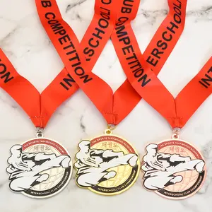 Medal Manufactures Gold Plated Custom Made 3d Blank Metal Sports Race Award Medals