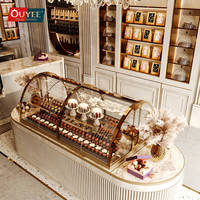 Magasin de bonbons vitrine comptoir en verre armoire en bois présentoir à bonbons chocolat mur présentoir à chocolat