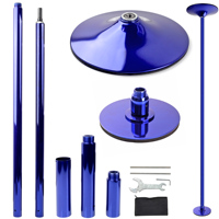 Équipement de fitness professionnel pour pole dance, barre de pole dance statique rotative de 45 mm