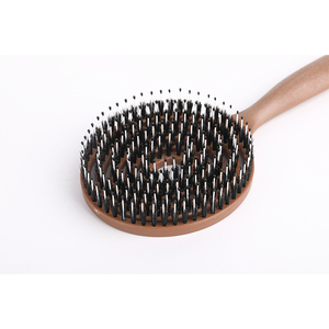 <span class=keywords><strong>MY</strong></span> GIRL Brosse à cheveux portable et écologique à manche en plastique avec peigne à côtes moelleuses pour cheveux humides et secs Durable pour un usage domestique - Product Image 5