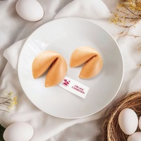 Snacks asiatiques en gros de délicieux biscuits Lucy emballés individuellement Fortune Cookies avec texte et saveur différente