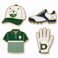 Vente en gros fabricant : Articles de golf personnalisés en émail métallique (marqueurs de balle, chapeaux, chaussures, polos, gants) avec logo, cadeau souvenir