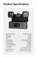 Microphone Lavalier sans Fil à Réduction de Bruit pour Vlog et Diffusion en Direct, Compatible avec les Smartphones et les Appareils Photo