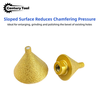 Outil de chanfreinage diamanté brasé M10 et M14 pour carrelage céramique et marbre, fraise à chanfreiner, embout de meulage pour meuleuse d'angle, outils de meulage