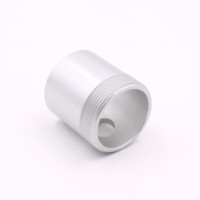 Pièce usinée CNC en aluminium AL6061-T6 anodisé argenté, personnalisée en usine selon la norme IAFT 16949, pour base d'antenne, certifiée ROHS/Reach
