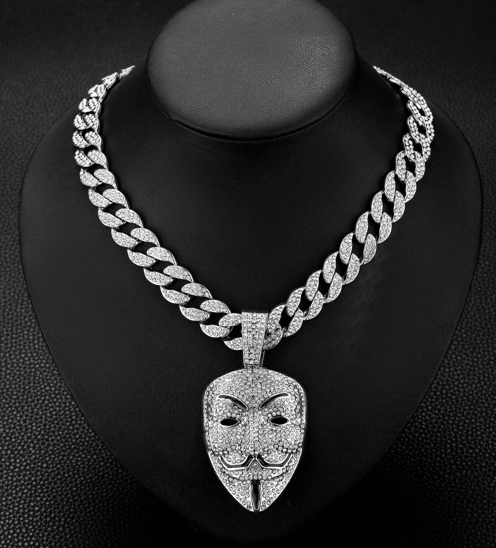 Argent avec chaîne cubaine de 18 pouces