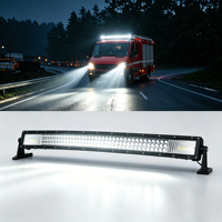 Nouvelle barre lumineuse LED incurvée à double rangée MCY 22/32/42/52 pouces, faisceau combiné 3D/7D 270W, étanche IP68, en aluminium moulé sous pression, lumière 6000K-6500K