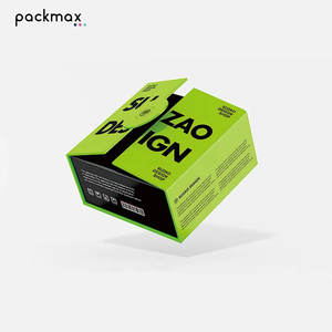 Caja de regalo de alta gama con tapa abatible, empaque de papel de doble apertura para cosméticos y productos para el cuidado de la piel, caja de color de alta gama. - Product Image 3