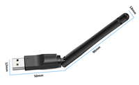 Adaptador Wi-Fi USB 2,4 GHz 150Mbps con antena 802.11n/G/b Ethernet LAN Tarjeta de red inalámbrica PC Receptor Wi-Fi