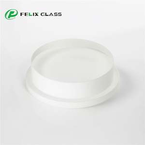 FELIX GLASS Paneles de Vidrio Modernos en Forma de Disco, Vidrio Templado de Alta Transmitancia, Acabado Pulido, Componentes de Iluminación Elegantes en Capas - Product Image 2