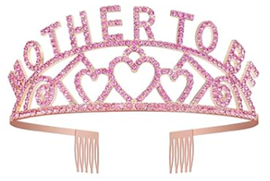 Decorazione Baby Shower mamma per essere cerchietto corona di Tiara oro <span class=keywords><strong>rosa</strong></span> mamma per essere Baby Shower favorisce regali per feste - Product Image 5