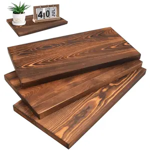 未完成的矩形厚重碳化空白木刨花板松木泡桐木艺术板松木DIY工艺
