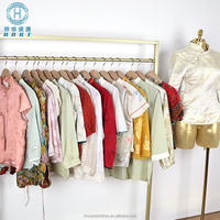 Blouses d'été pour femmes, style traditionnel chinois, en coton mélangé, motifs variés, lots en gros, directement de l'usine HHRT.
