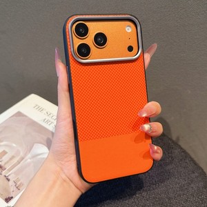 เคสโทรศัพท์มือถือคุณภาพสูง หนัง PU ลายหนังแท้ สำหรับ iPhone 17 16 15 14 pro max ป้องกันการลื่น พร้อมกรอบโลหะด้านหลัง - Product Image 6