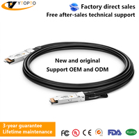 YTOPTO QSFP28 100G DAC 구리 케이블 1-5m 30AWG 고속 링크 /Arista/Juniper/Mellanox/ 5G IP와 호환 가능