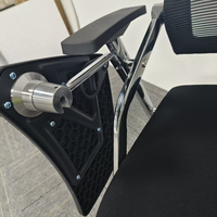 Chaise de formation au design moderne pour étudiants, salle de classe ou réunion, accoudoir réglable avec tablette d'écriture pour utilisation en classe scolaire