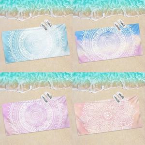 Serviettes de plage, châles, protection solaire, tapis de yoga et de méditation, série Mandala vintage, en microfibre utilitaire surdimensionnée, 20 couleurs - Product Image 2