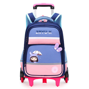 New Kid Trolley School <b>Backpack</b> Wheeled Bag for Children Trolley Schoolbag <b>Rolling</b> <b>Backpacks</b> - Product Image 1