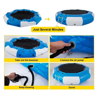 6FT/10FT/12FT/15FT gonflable Bongo eau videur trampoline d'eau de loisirs avec échelle