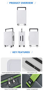 조니 여행 가방 수하물 <span class=keywords><strong>2025</strong></span> 최대 용량 Reisekoffer 여행 크기 Valija 캐리 세트 로고 지퍼 럭셔리 현대 클래식 <span class=keywords><strong>PC</strong></span> 소재 - Product Image 4