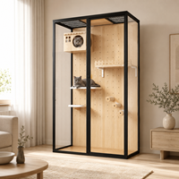 Meilleures ventes : Maison pour chat en bois et verre, moderne, écologique, personnalisée, de luxe, avec plateformes pour chats d'intérieur