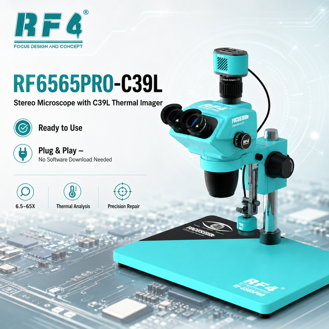 RF4 4K Thermal Imaging Camera Microscope Kit Industrial Thermal Analysis for Semiconductor Hotspot Detection & Material Testing