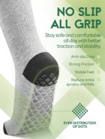 Chaussettes de compression en viscose de bambou avec logo personnalisé, 15-20 mmHg, antidérapantes, respirantes, de qualité supérieure, pour femmes enceintes et infirmières