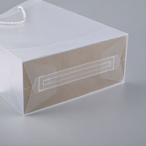 Bolsas de Compras Reutilizables Transparentes e Impermeables de Color Sólido, Pequeñas y Multiusos, con Asas de Cuerda, Bolsas de Hombro de PP, para Regalos, con Logotipo Personalizado - Product Image 2