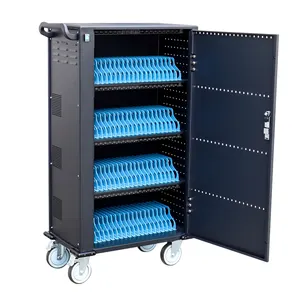 Charging Cart School SPCC Cold Rolled Steel 80 Ways Mobile Phone Chromebook Laptop Tablet Charging Cart 80 Pcs For School