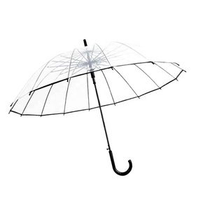 Parapluies transparents semi-automatiques pour protéger contre le vent et la pluie <span class=keywords><strong>Parapluie</strong></span> à long manche Champ de vision clair - Product Image 2