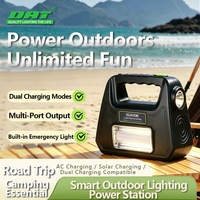 Système d'éclairage solaire DAT DT-9015 avec 3 ampoules, banque d'alimentation solaire AC/DC, mini-onduleur solaire, kits de système d'énergie solaire 30W