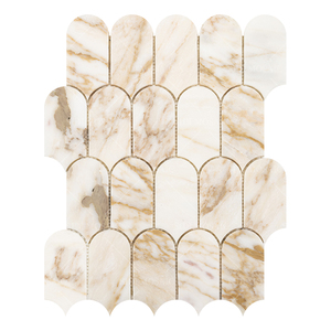 Meilleur prix bricolage pierre ignifuge cuisine dosseret Anti-moisissure <span class=keywords><strong>Cremy</strong></span> marbre mosaïque carrelage pour mur - Product Image 2