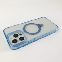 Coque de téléphone antichoc anti-jaunissement à aimant puissant pour iPhone 15/16 Pro Max Business Plus, coque arrière rigide en acrylique PC
