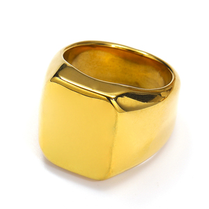 Bague en acier inoxydable plaqué or 18 carats, squelette poli, style simple et tendance, modèle <span class=keywords><strong>Atila</strong></span> AJ-0189, vente en gros, bijoux pour femmes - Product Image 5