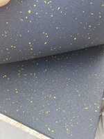 Alfombrilla de goma de alta densidad para gimnasio, estera protectora de punto de Color personalizada para ejercicio físico, suelo de goma para interiores