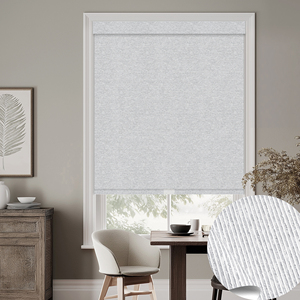 Persianas Enrollables Inalámbricas Personalizadas SAMADHI, Cortina de Protección Solar de Diseño Moderno, Poliéster Liso para Ventanas de Hogar y Oficina - Product Image 1