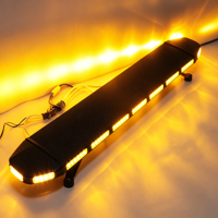 108W 4-Seitige LED-Warnleuchte mit 20 Stroboskopmodi, Dachmontage, PC-Aluminiumgehäuse, Mehrfarbig, für Ingenieur- und Rettungsdienste