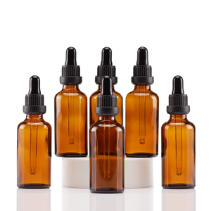 5ml 10ml 15ml 20ml 30ml 50ml100mlAmber Glass <b>Dropper</b> <b>Bottles</b> With Black Cap for Essential Oil Perfume Sample <b>Bottle</b> Aromatherapy - Product Image 1