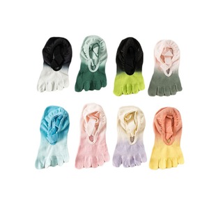20254 verano Lulu profesional mujer gradiente Pilates calcetines cinco dedos Yoga calcetines de punto tobillo ejercicio equipo - Product Image 5