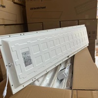 30x120 1200x300 300x1200 panneau lumineux plat à LED panneau de plafond encastré lumière 40w cadre mince panneau rétro-éclairé pour suspendre l'installation